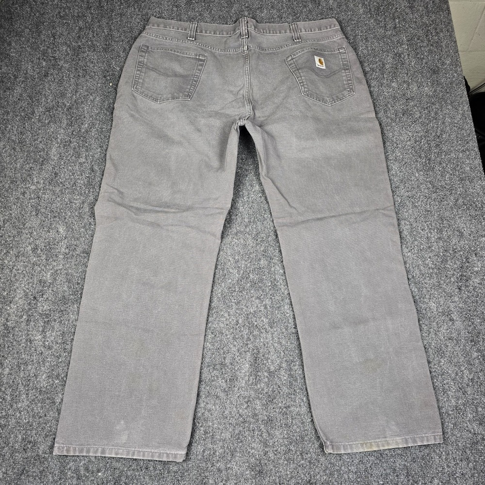 Carhartt Pants Mens 40x30 Relaxed Fit Canvas Work 100095-039 Gray Gravel‎ - Picture 9 of 14